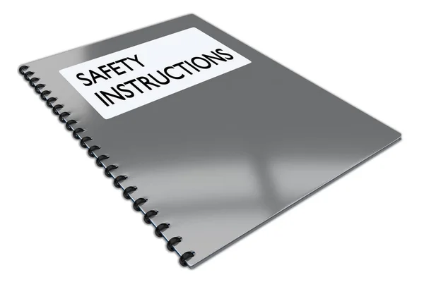 Koncepcja instrukcje bezpieczeństwa — Zdjęcie stockowe
