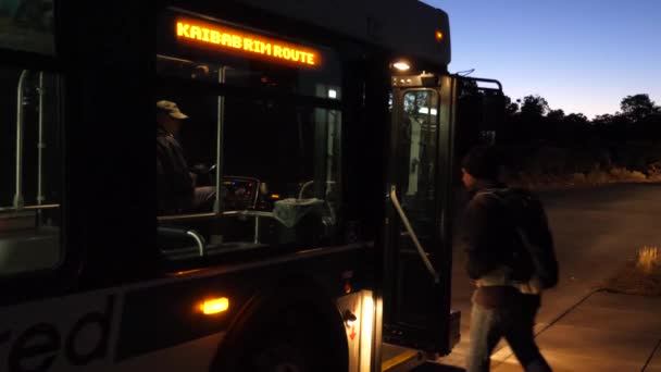 Grand Canyon Kaibab Rim Ônibus — Vídeo de Stock