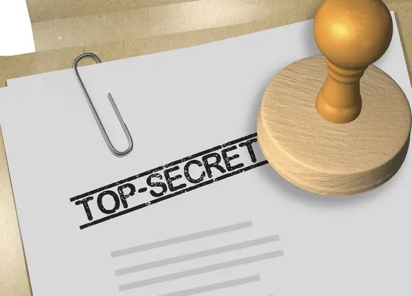 TOP SECRET - approval concept — Stock Photo, Image