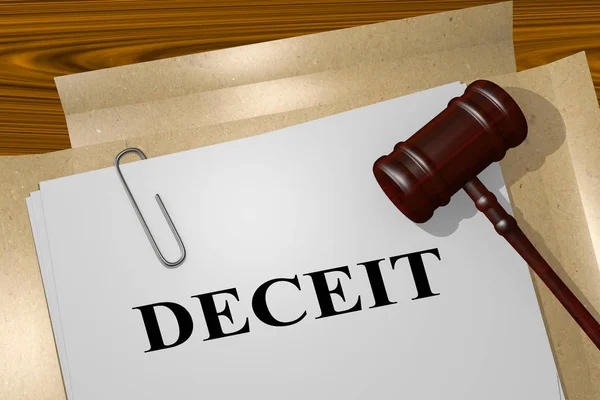 DECEIT - legal concept — Stock Photo, Image