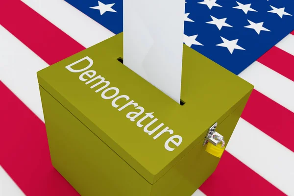 Democrature - political concept — Stock Photo, Image