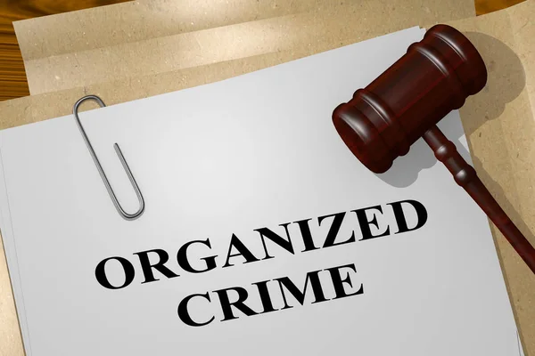 Pojęcie przestępczości zorganizowanej — Zdjęcie stockowe