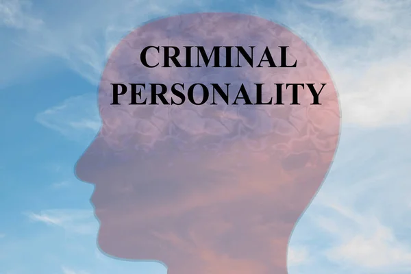 CRIMINAL PERSONALITY concept — Stock Photo, Image