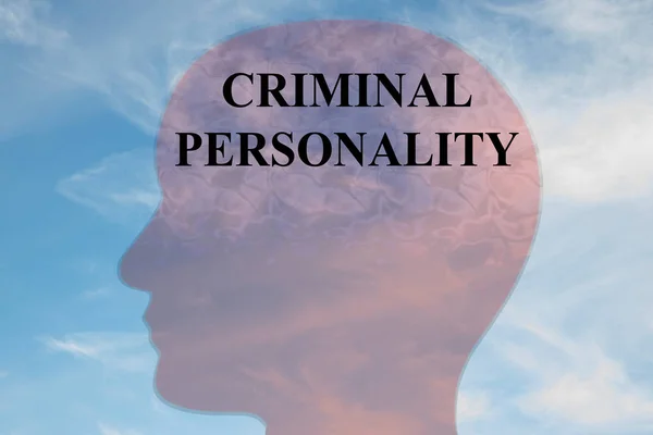 Concepto de PERSONALIDAD CRIMINAL — Foto de Stock