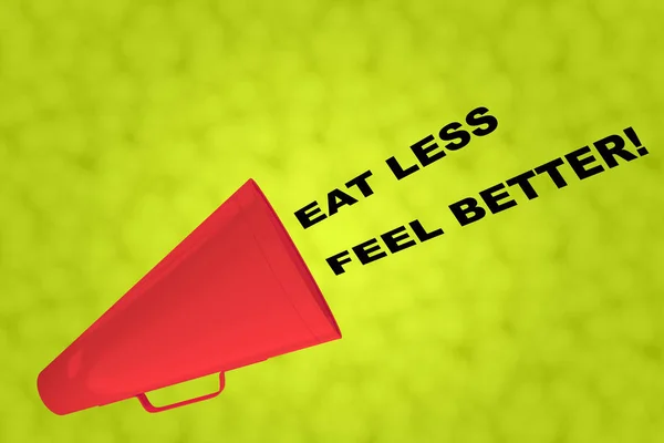 Eat Less Feel Better! concept