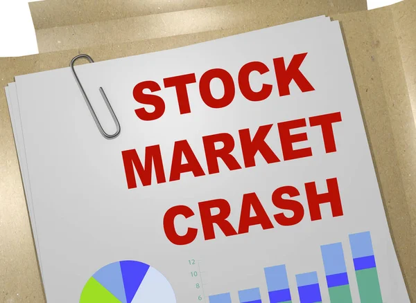 Conceito de crash do mercado de ações — Fotografia de Stock