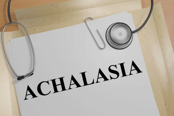 ACALÁSIA - Conceito médico — Fotografia de Stock