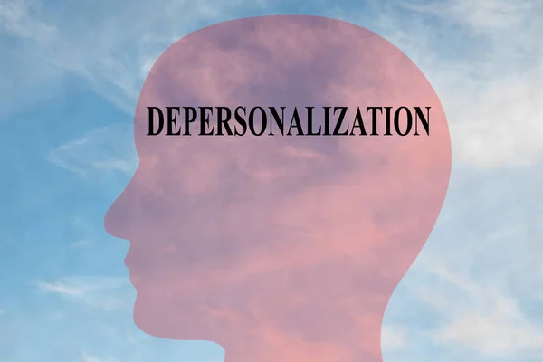 DEPERSONALIZATION - ментальна концепція — стокове фото