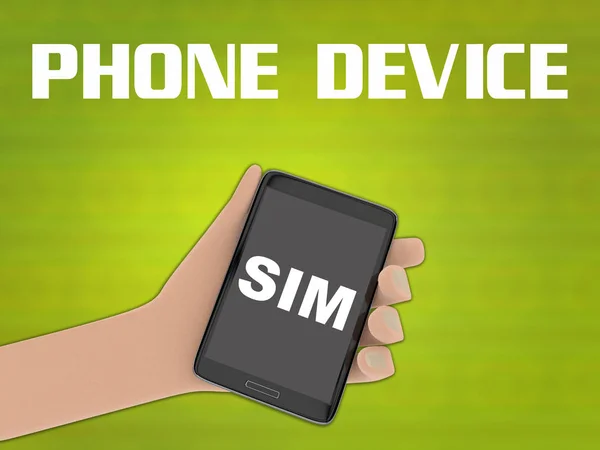 SIM - conceito de comunicação via internet — Fotografia de Stock