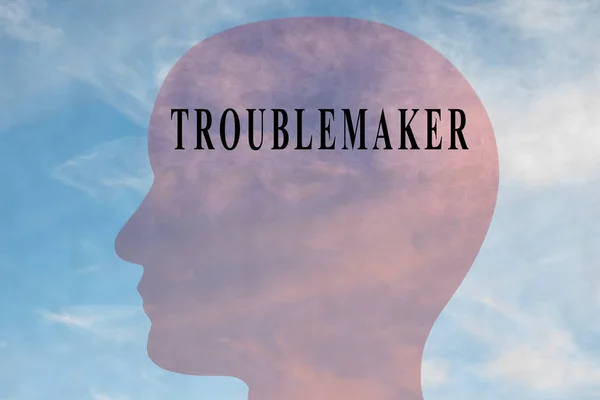TROUBLEMAKER - concepto de personalidad — Foto de Stock