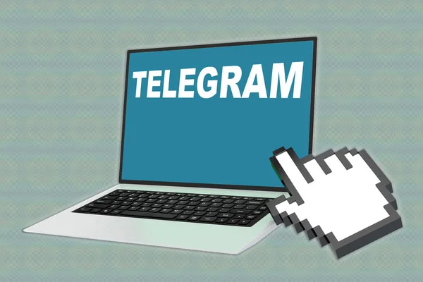 TELEGRAM - concepto de comunicación — Foto de Stock