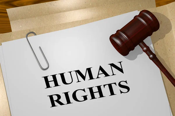 HUMAN RIGHTS concept — Stock Photo, Image