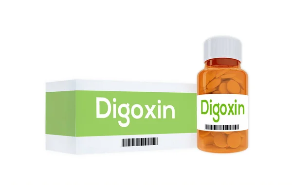 Διγοξίνη - έννοια του φαρμάκου — Φωτογραφία Αρχείου