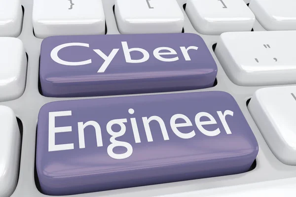 Cyber Engineer koncept - Stock-foto