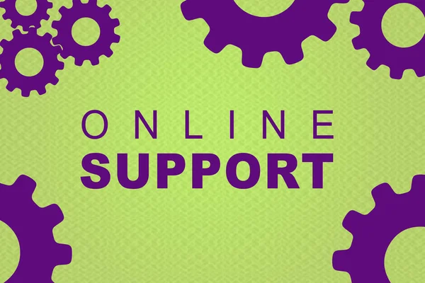 Концепция онлайн поддержки — стоковое фото