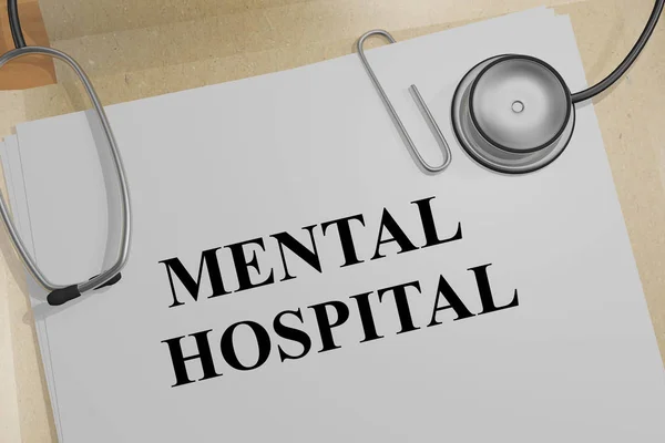 Pojęcie szpitala psychiatrycznego — Zdjęcie stockowe