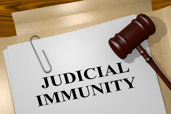 Concepto de inmunidad JUDICIAL — Foto de Stock