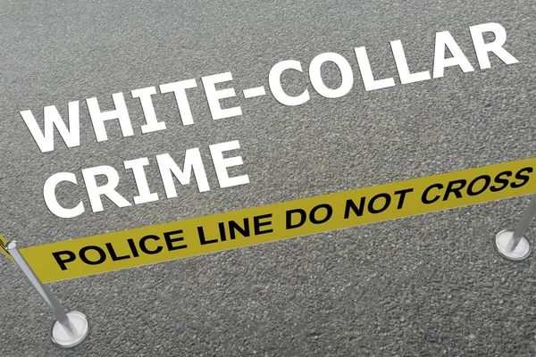 WHITE-COLLAR CRIME concept — Stock Photo, Image