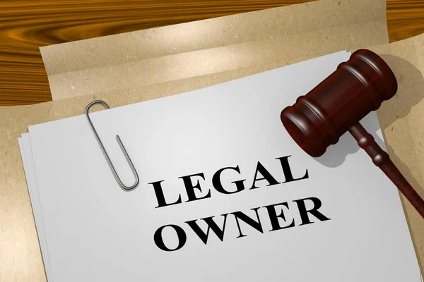 Illustration Legal Owner Title Legal Document — Stock Photo, Image