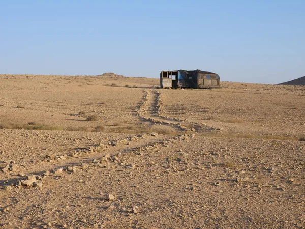 Cabane abandonnée dans le désert — Photo