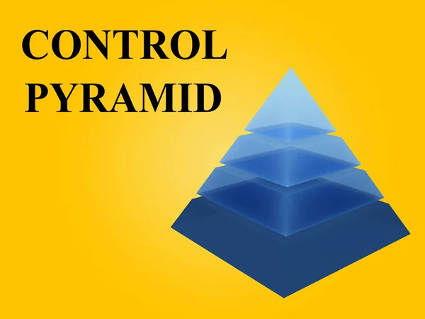 Piramide bedieningsconcept — Stockfoto