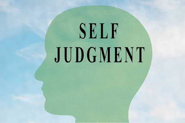 SELF JUDGMENT - mental concept — Stock Photo, Image