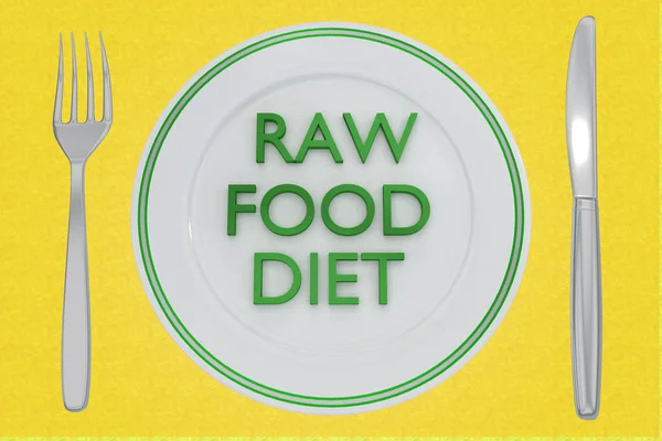 Raw Food Diet concept — Stockfoto