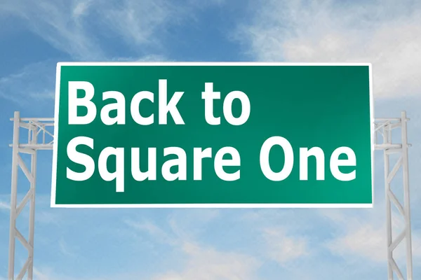 Back To Square One concept — Stockfoto