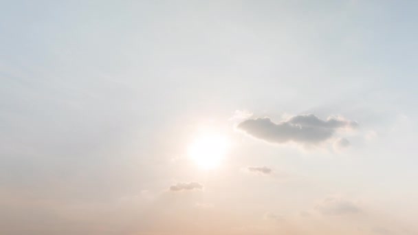 Fundo Céu Nuvens Movimento Pôr Sol Desfasamento Temporal — Vídeo de Stock