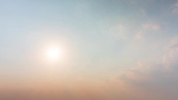 Bakgrund Scen Natur Tid Förflutit Himmel Moln Och Solnedgång — Stockvideo