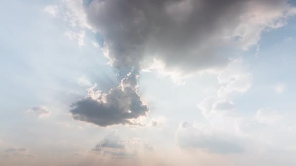 Tło Scena Natura Time Lapse Niebo Chmura Zachód Słońca — Wideo stockowe