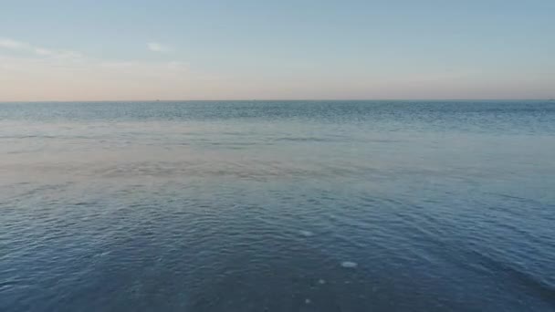 Bakgrund Hav Och Strand Med Strålande Blå Himmel Morgonen Thailand — Stockvideo