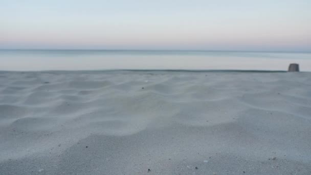 Hintergrund Sandstrand Und Meer Morgen Asien Thailand Kamera Dolly Slide — Stockvideo