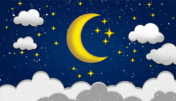 Nacht Hintergrund Sterne Blau — Stockfoto