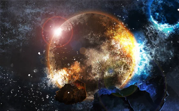Rymden Bakgrund Planet Galaxy Utrymme — Stockfoto