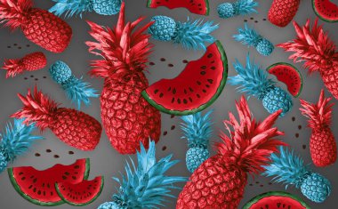 Ananas ile arka plan