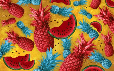 Ananas ile arka plan