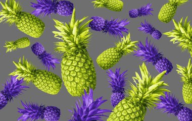 Tropikal meyve, ananas, soyutlama arka plan