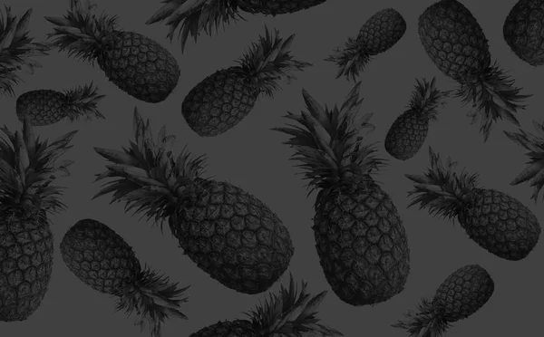 Achtergrond Van Tropisch Fruit Ananas Abstractie — Stockfoto