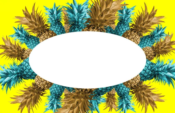 Hintergrund Tropischer Früchte Ananas Abstraktion — Stockfoto