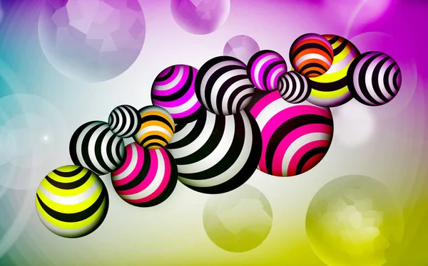 多彩多姿的气球在一个抽象背景 — 图库照片
