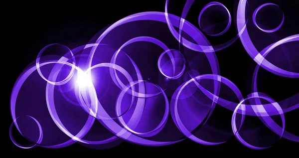 Dark abstract background with circles