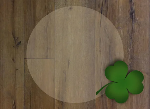 Зеленый Фон Трилистник Трилистник Символ День День Святого Патрика — стоковое фото