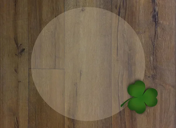 Green Background Trefoil Shamrock Symbol Day Patrick Day — Stock Photo, Image