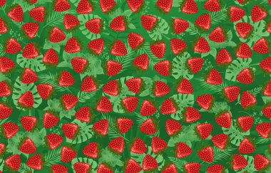 Arka plan ile çilek 002