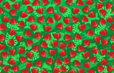 Arka plan ile çilek 002