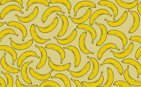 Fruit Pattern Banana Strawberry — Stock Photo, Image