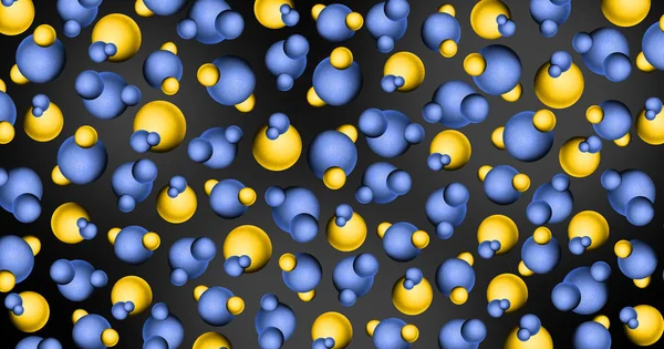Background with molecules, abstract