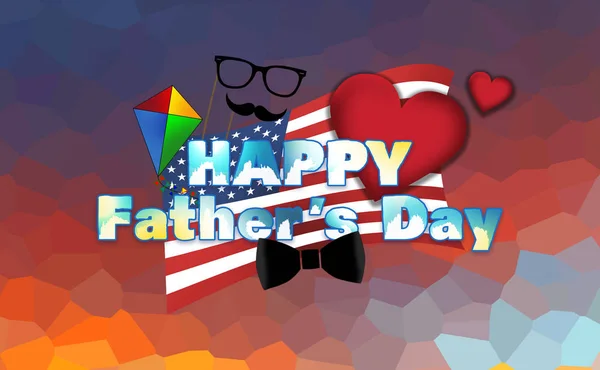 Boldog Apák Napját Üdvözlőkártya — Stock Fotó