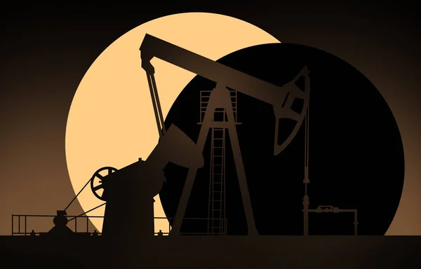 Petrol Endüstriyel Petrol Üretim Tesisi Soyut Arka Plan Gece Görüşü — Stok fotoğraf